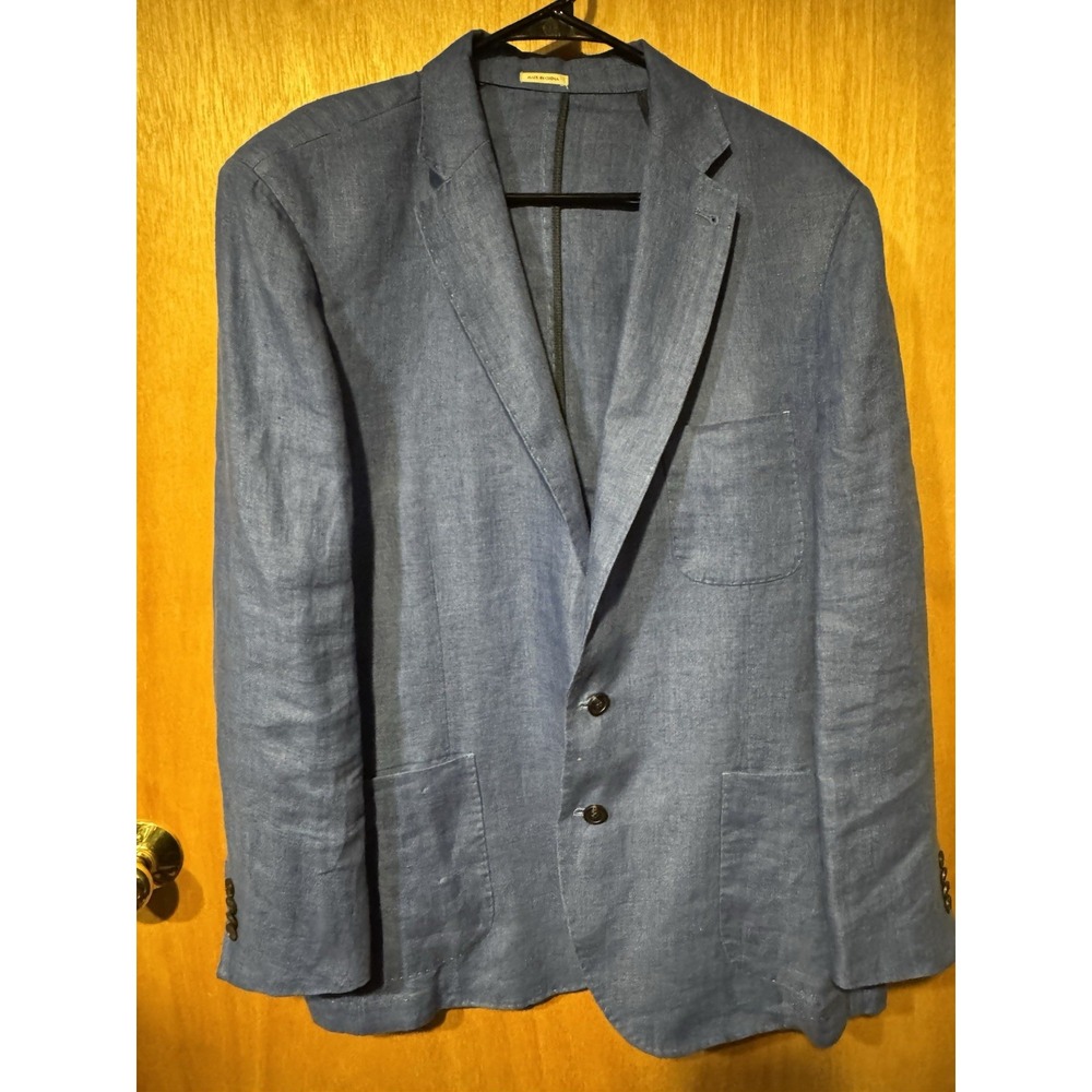 Peter Millar XXL Blue 100% Linen Unconstructed Blazer